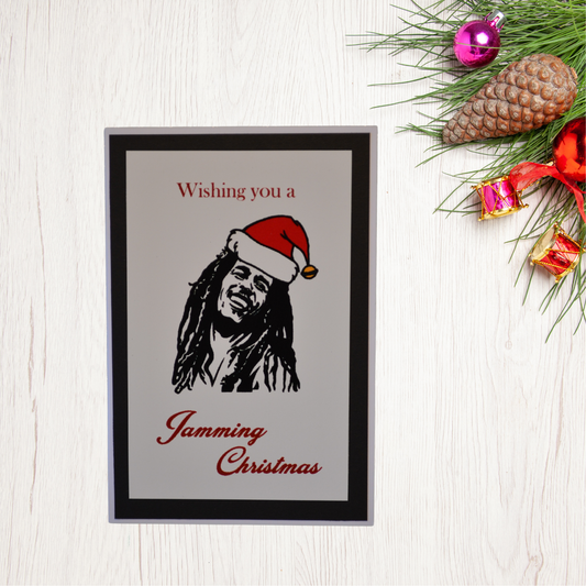 Bob Marley Reggae Christmas Card