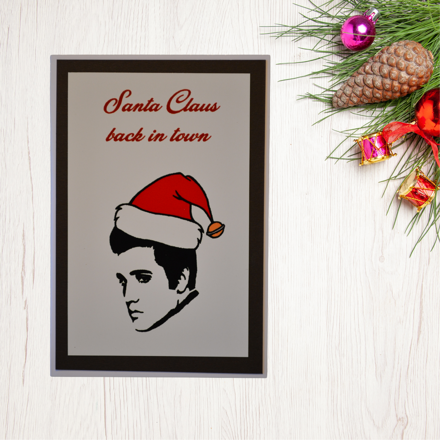 Elvis Rock n Roll Christmas Card
