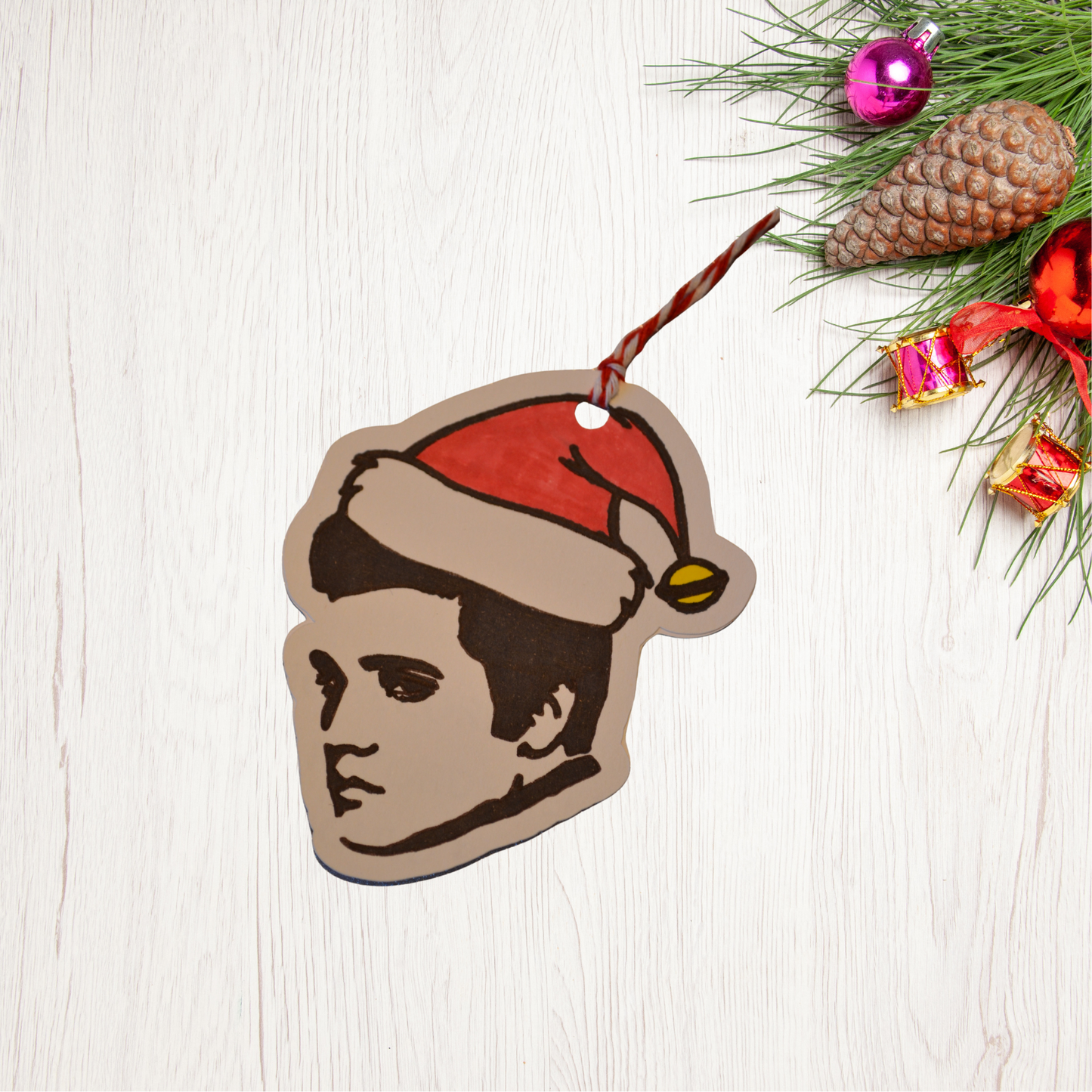 Elvis Presley Christmas Gift Tags Pack of 5 Handmade Tags