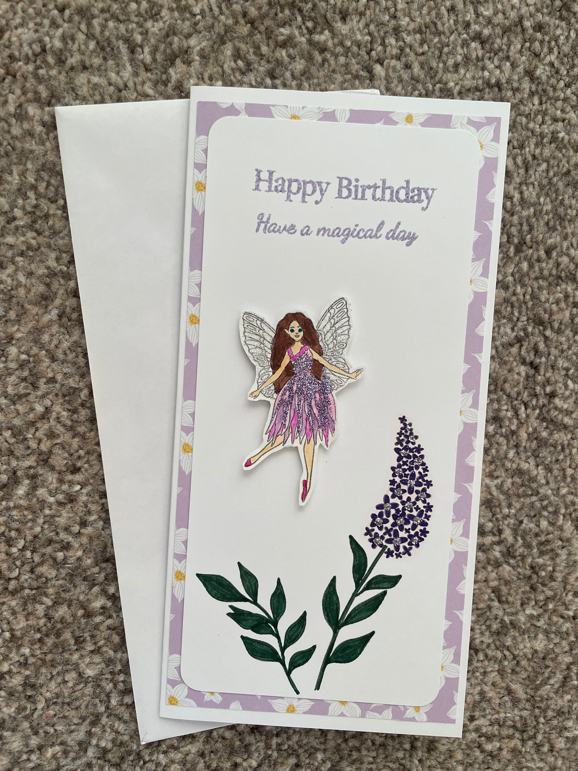 Magical Fairy Handmade Birthday Card
