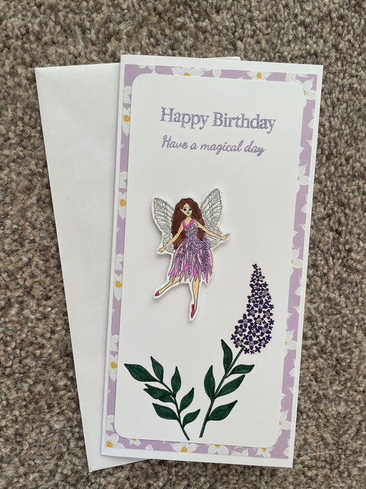 Magical Fairy Handmade Birthday Card