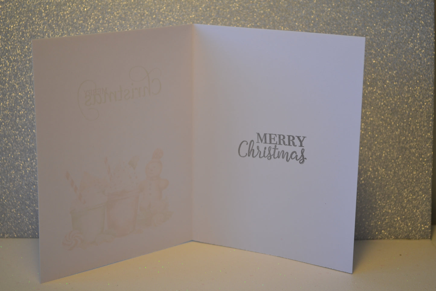 Festive Holiday Greeting with Gingerbread & Hot Cocoa