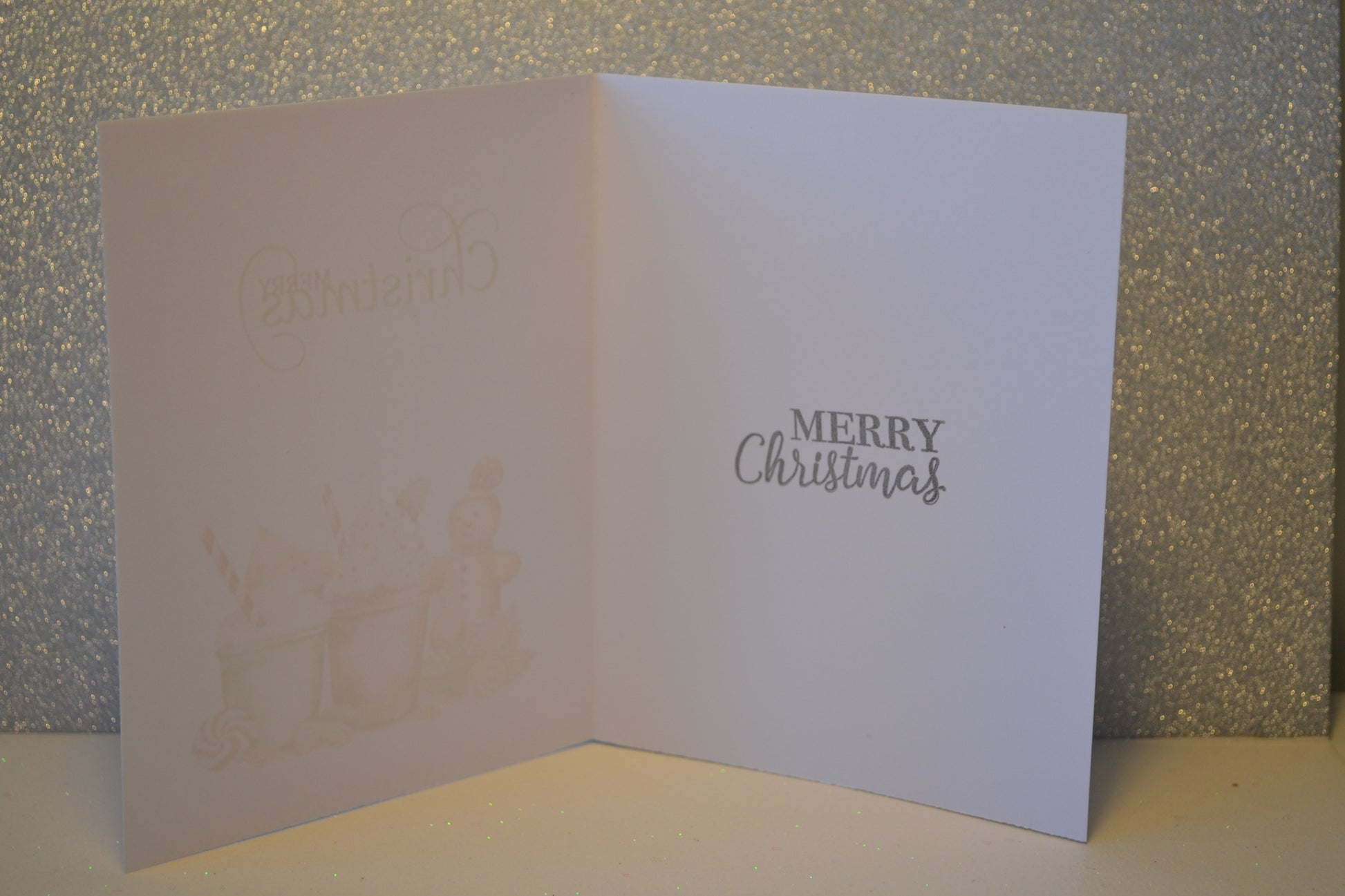 Festive Holiday Greeting with Gingerbread & Hot Cocoa