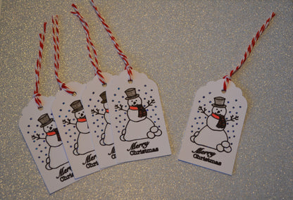 Snowman Christmas Gift Tags